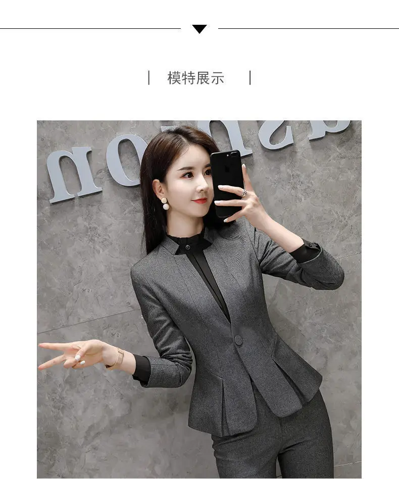 Women Business Suit Korean Style Autumn Three-Piece Set — feature 16