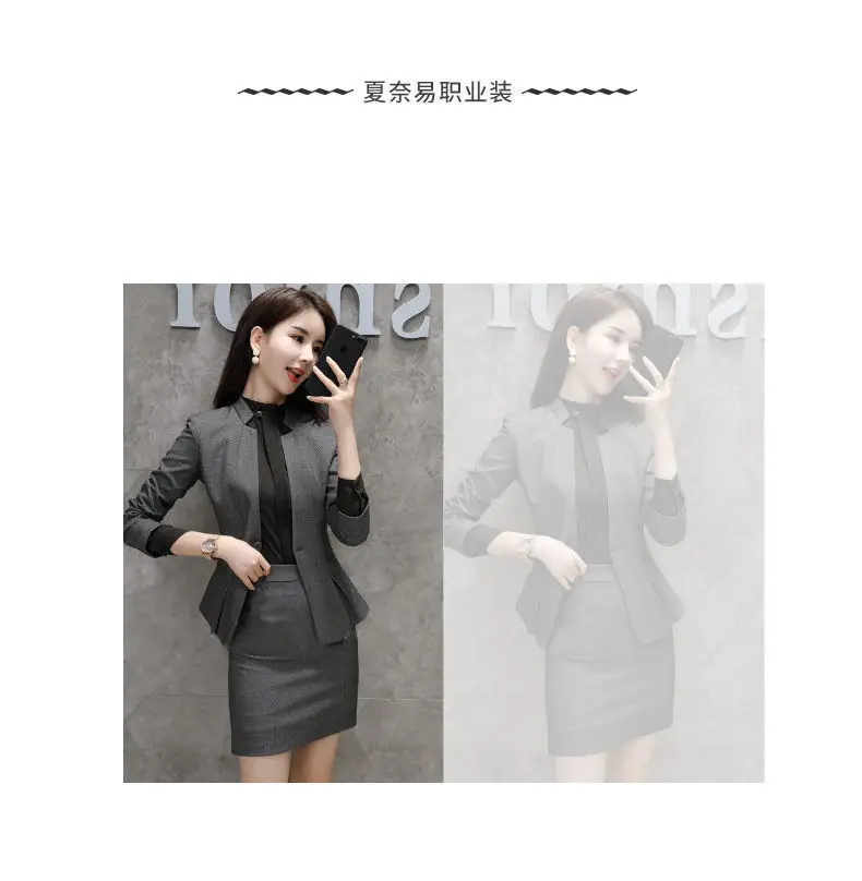 Women Business Suit Korean Style Autumn Three-Piece Set — feature 17