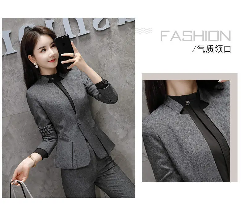 Women Business Suit Korean Style Autumn Three-Piece Set — feature 20
