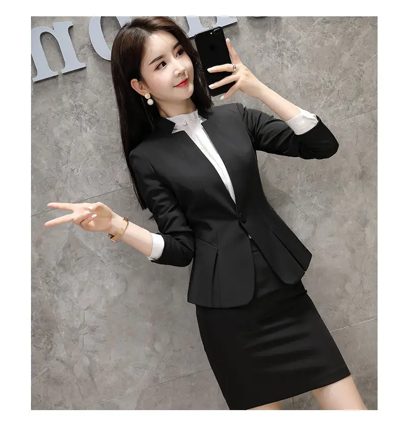 Women Business Suit Korean Style Autumn Three-Piece Set — feature 4