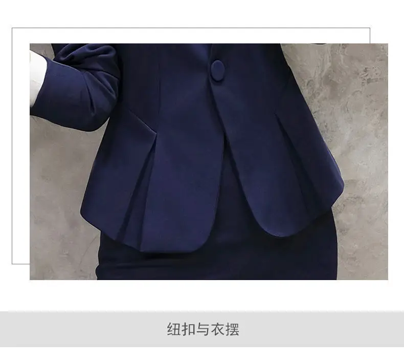 Women Business Suit Korean Style Autumn Three-Piece Set — feature 7