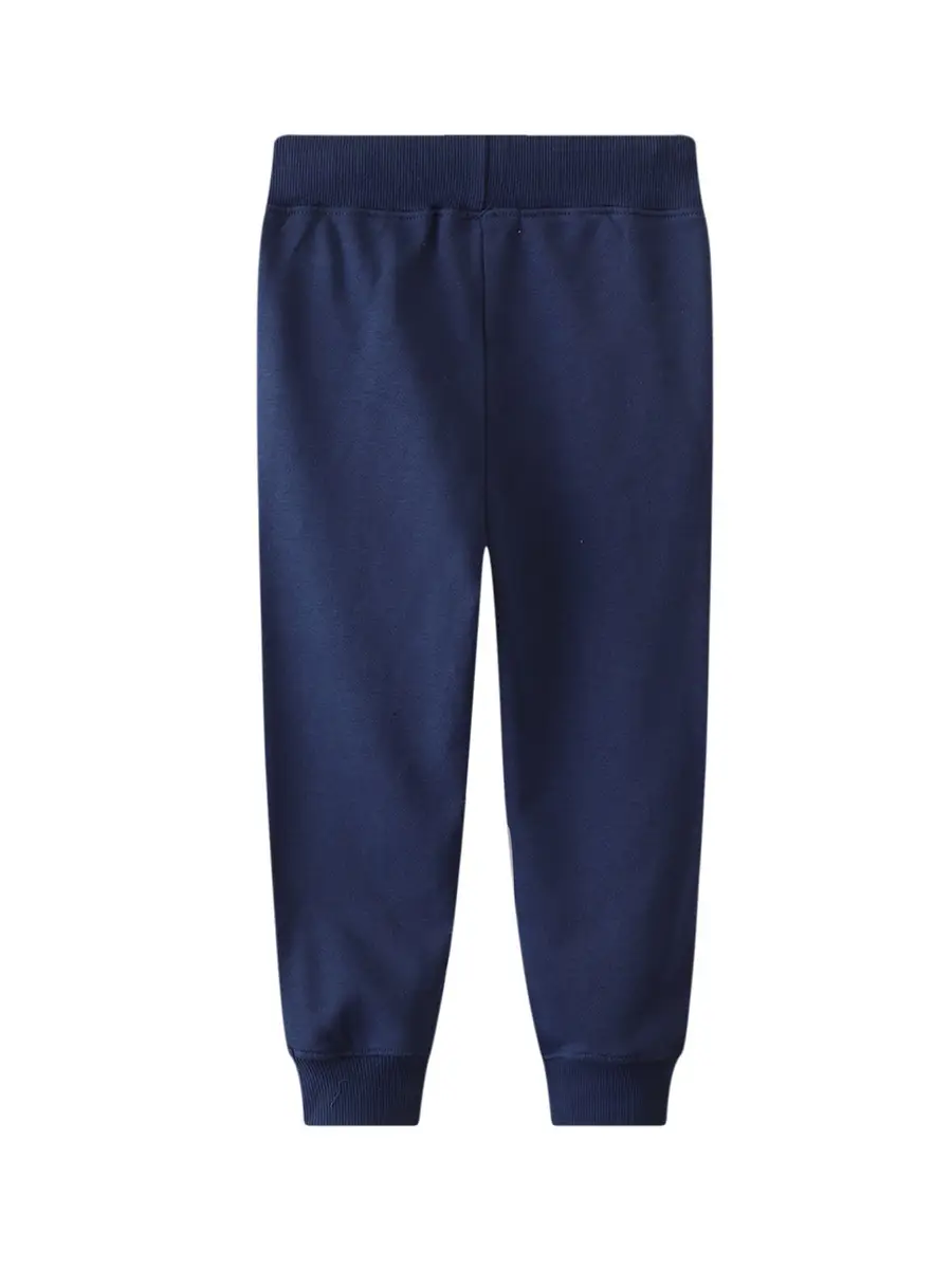 Kids Lion & Tiger Graphic Pants Navy Blue - Image 3