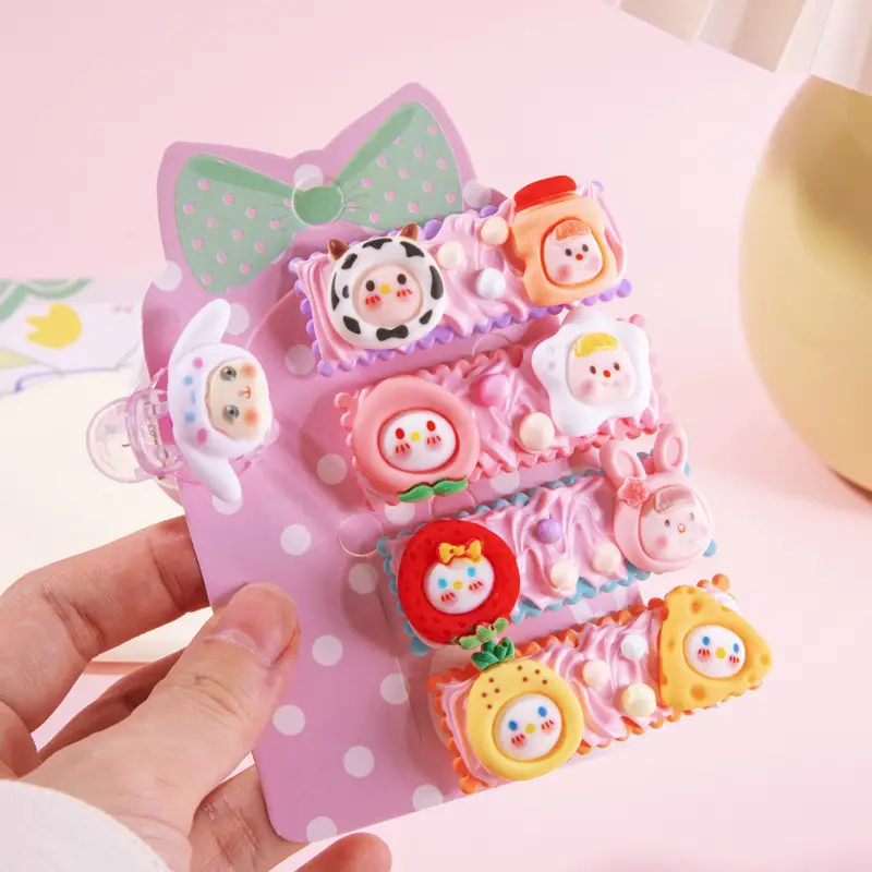 Pink-Fruit Love Hairpin Material Bag