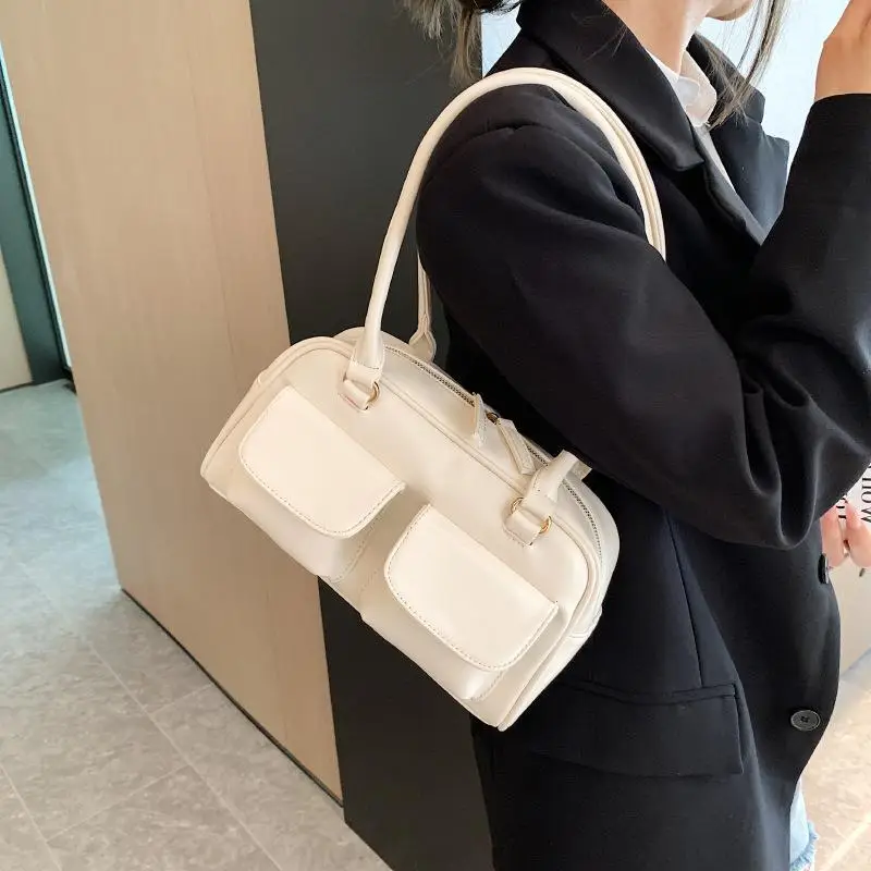 Women's Square Shoulder Bag White 2024 Trend - Image 15