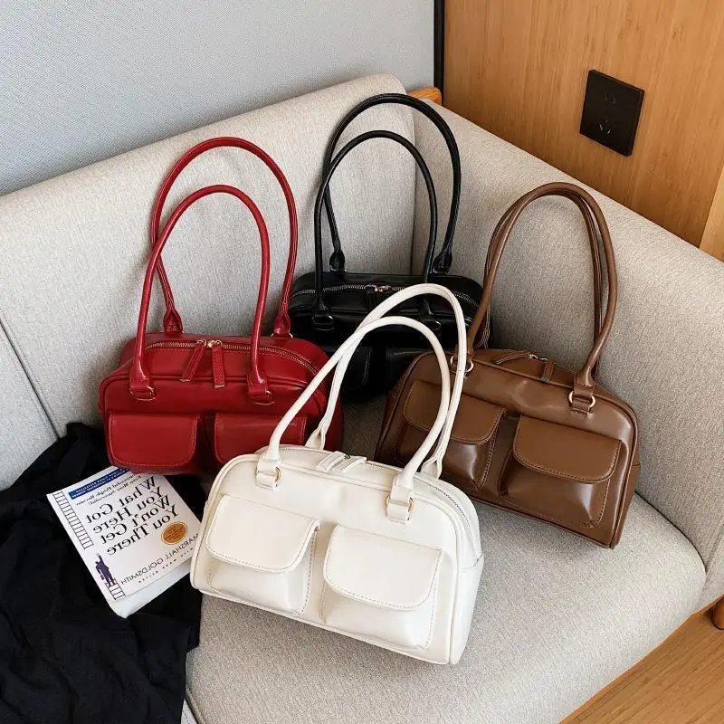 Women's Square Shoulder Bag White 2024 Trend - Image 16