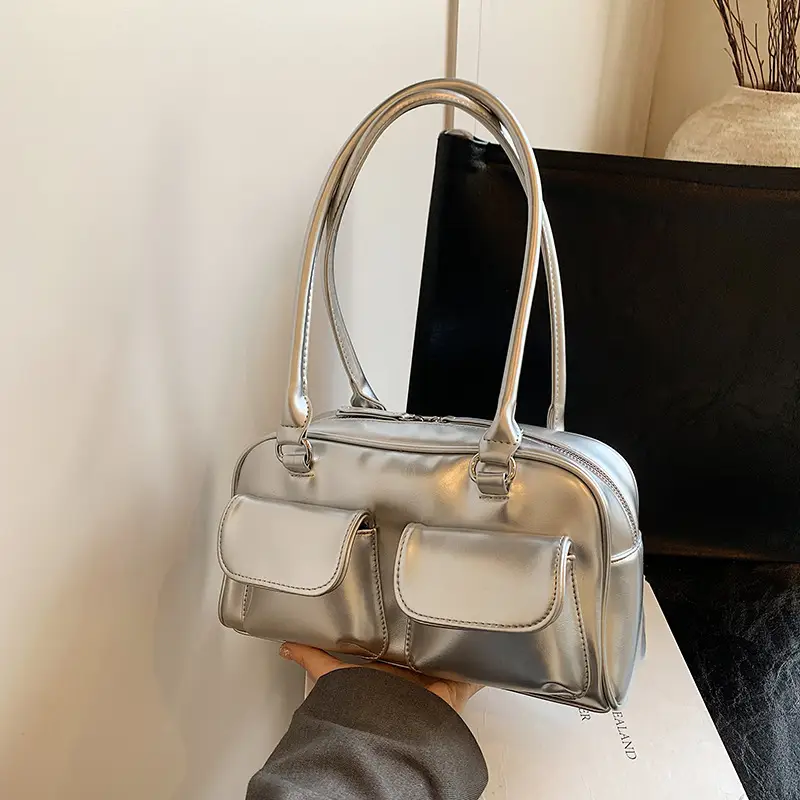 Women's Square Shoulder Bag White 2024 Trend - Image 9