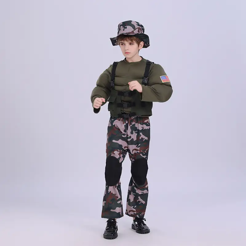 Kids Police Uniform Cosplay Costume Set for Boys - Image 5