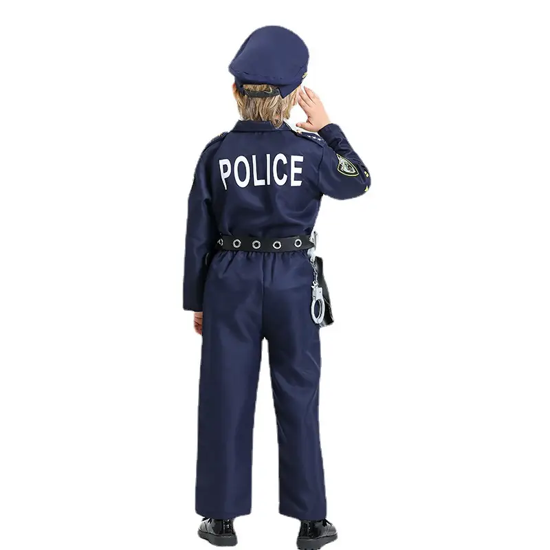 Kids Police Uniform Cosplay Costume Set for Boys - Image 6