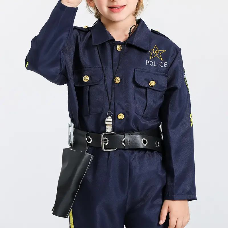 Kids Police Uniform Cosplay Costume Set for Boys — feature 10