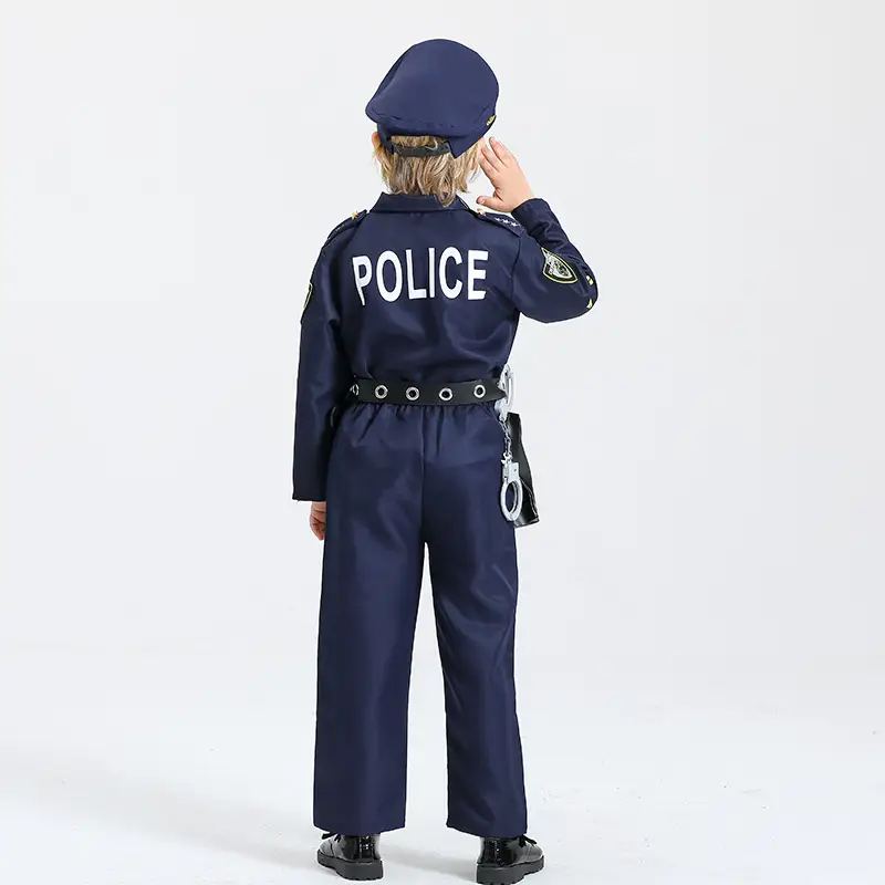 Kids Police Uniform Cosplay Costume Set for Boys — feature 12