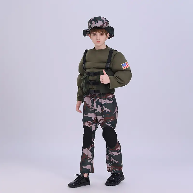 Kids Police Uniform Cosplay Costume Set for Boys — feature 18