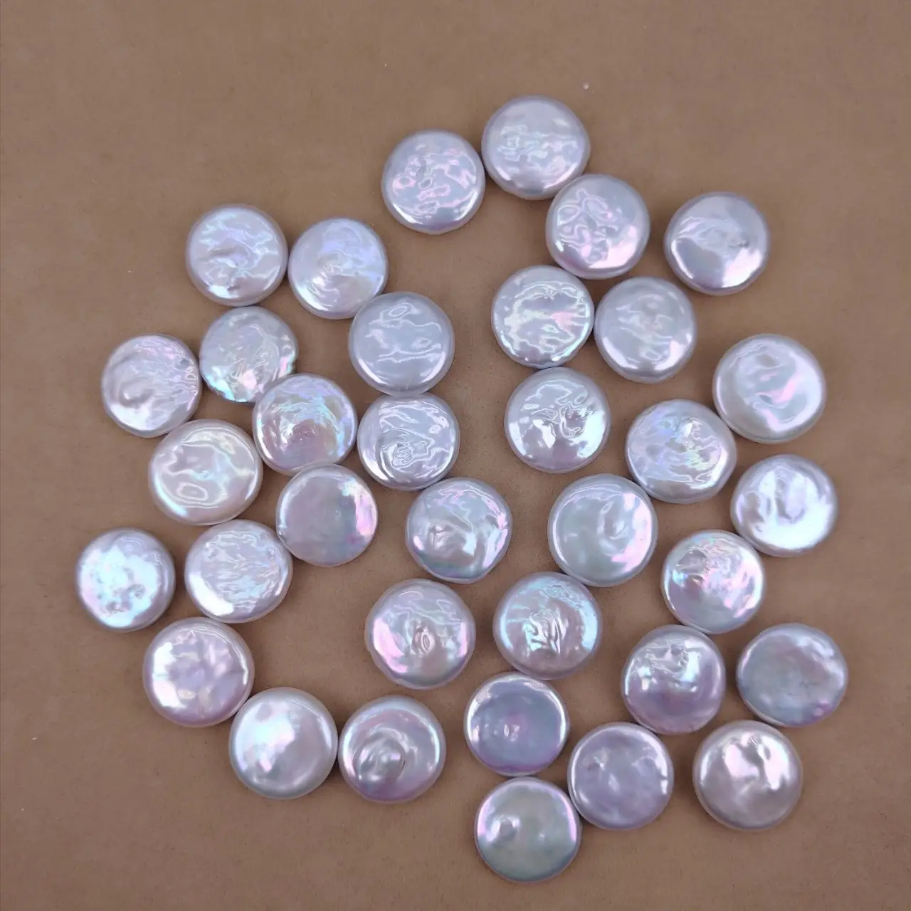 17mm Natural Freshwater Baroque Pearl Buttons for Jewelry - Image 3