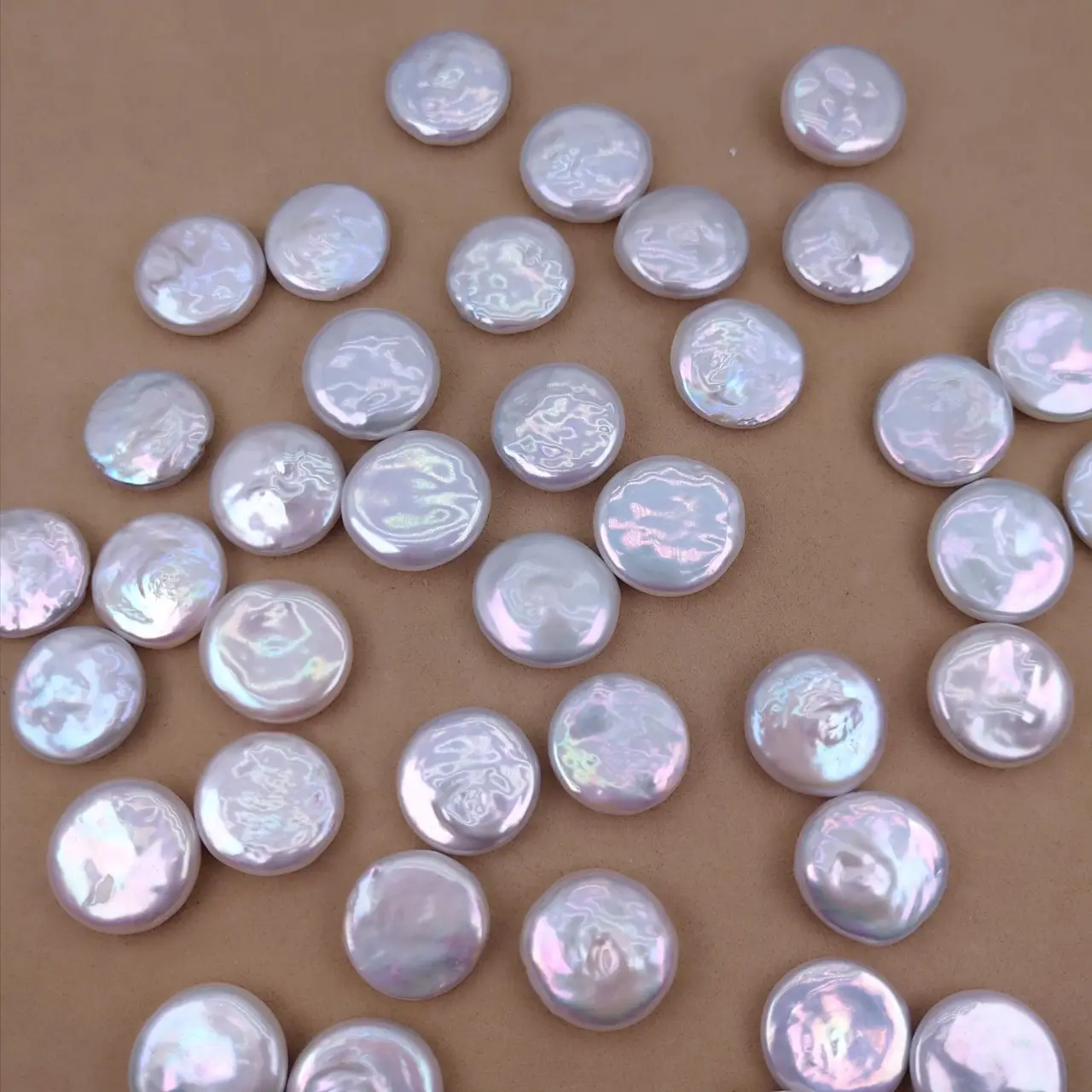 17mm Natural Freshwater Baroque Pearl Buttons for Jewelry - Image 4