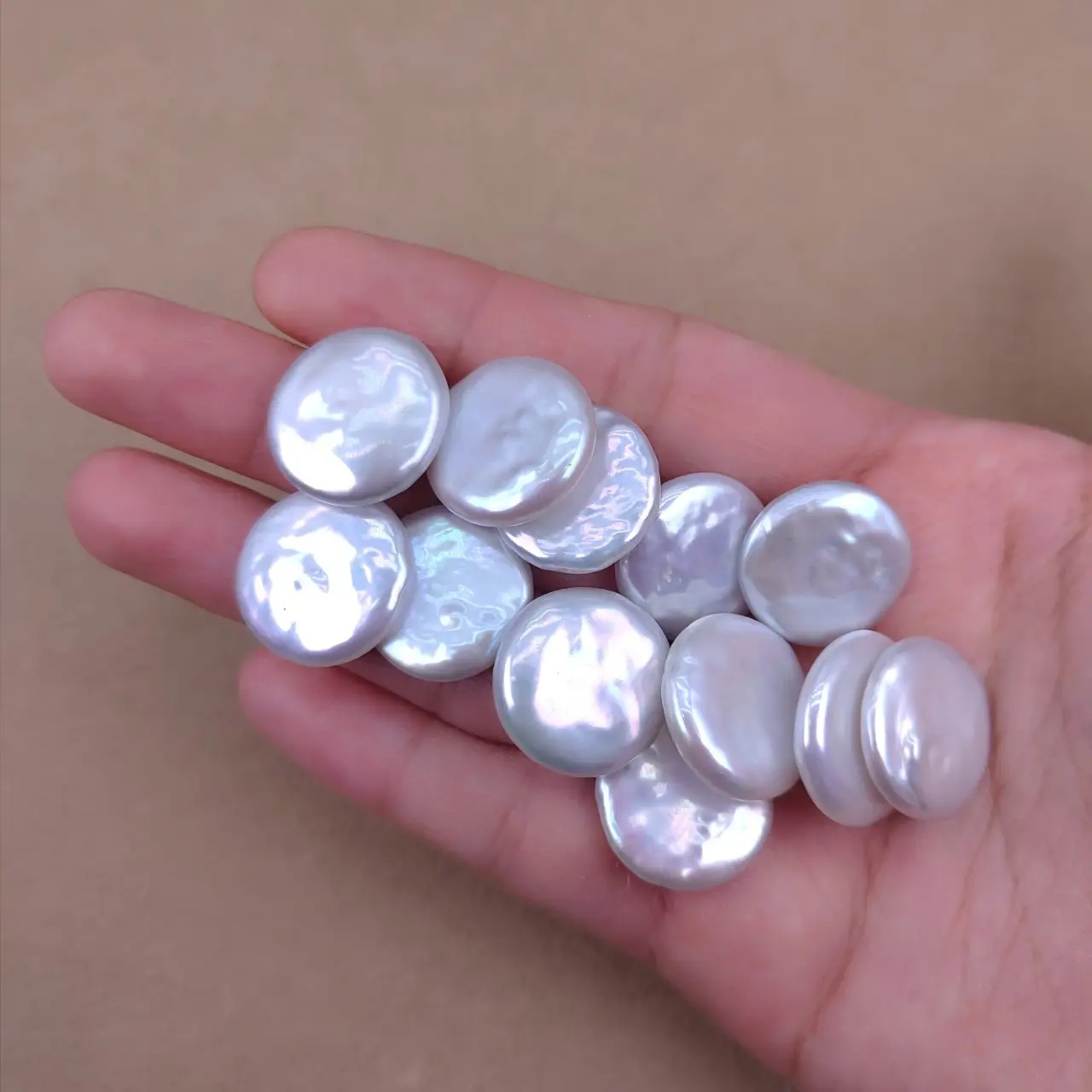 17mm Natural Freshwater Baroque Pearl Buttons for Jewelry — feature 6