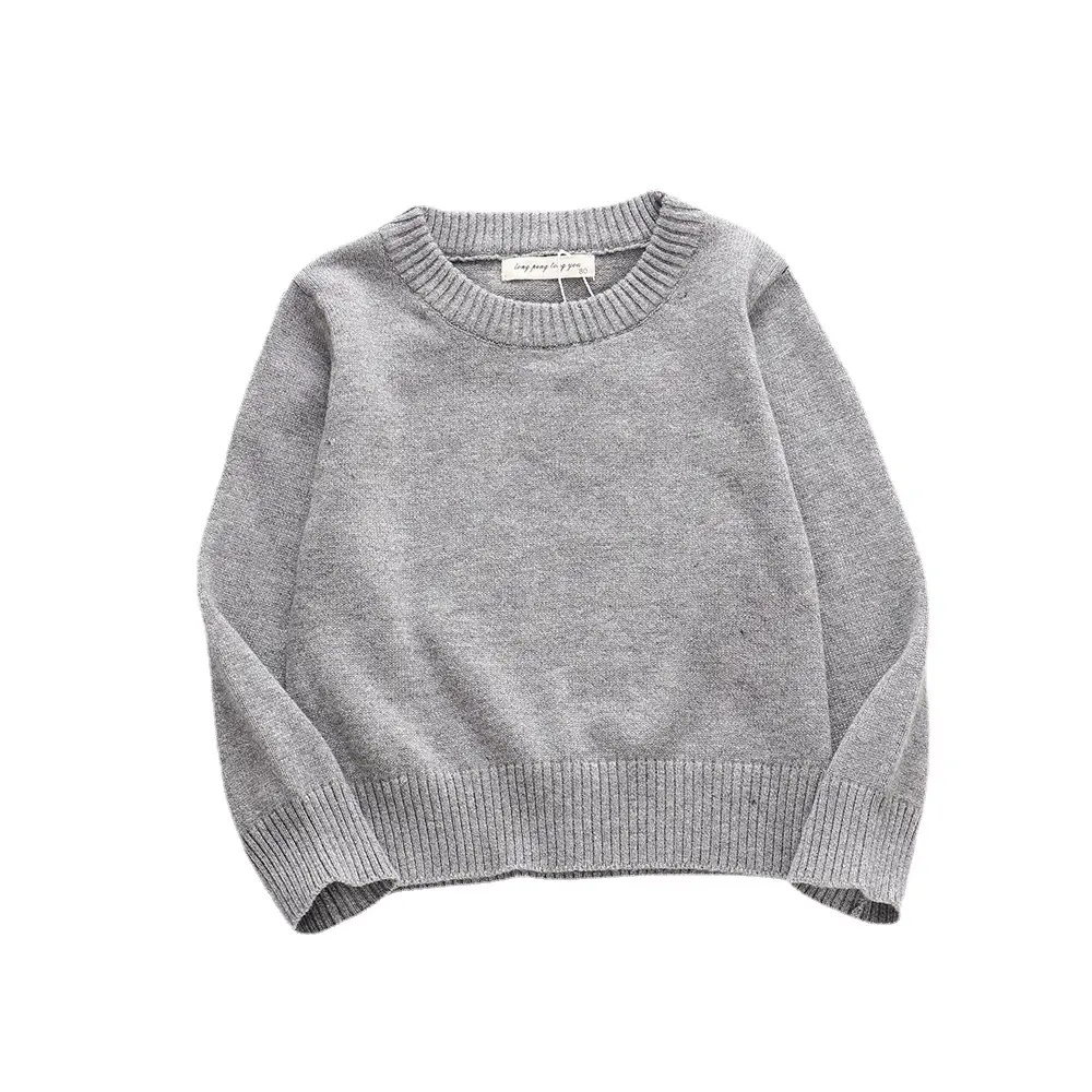 2023 Knit Pullover Sweater for Kids White Cotton Warm - Image 14
