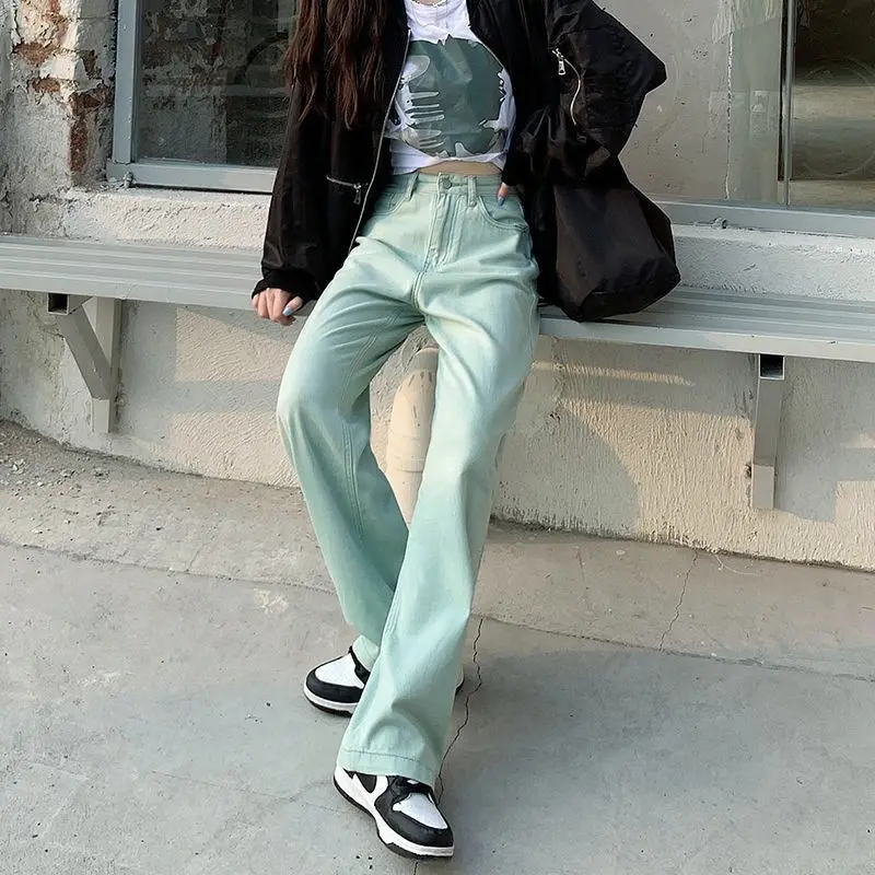Women White Wide Leg Pants High Waist Casual Autumn Winter - Image 11