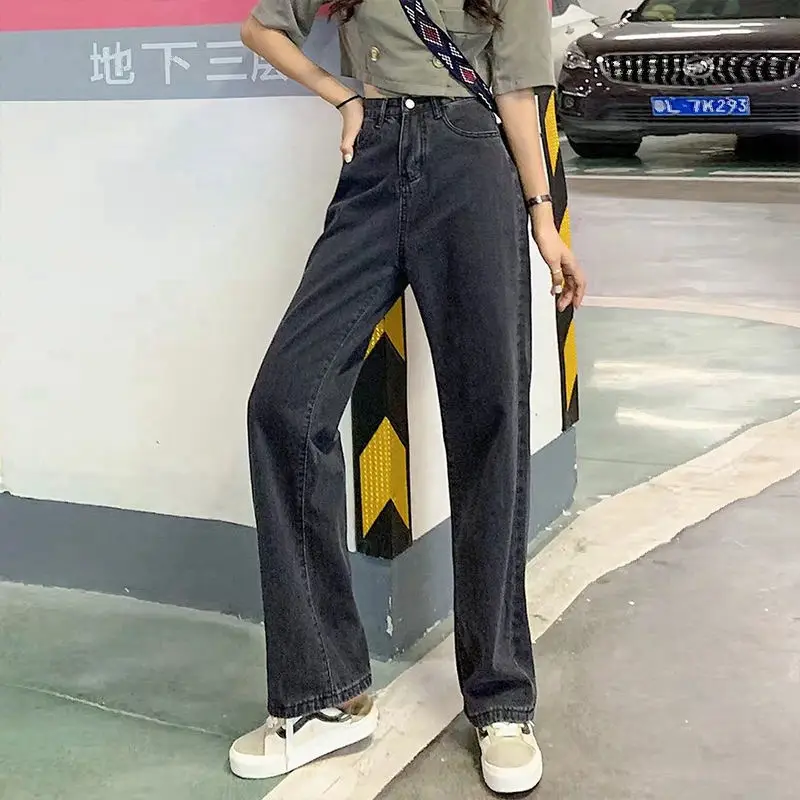 Women White Wide Leg Pants High Waist Casual Autumn Winter - Image 7