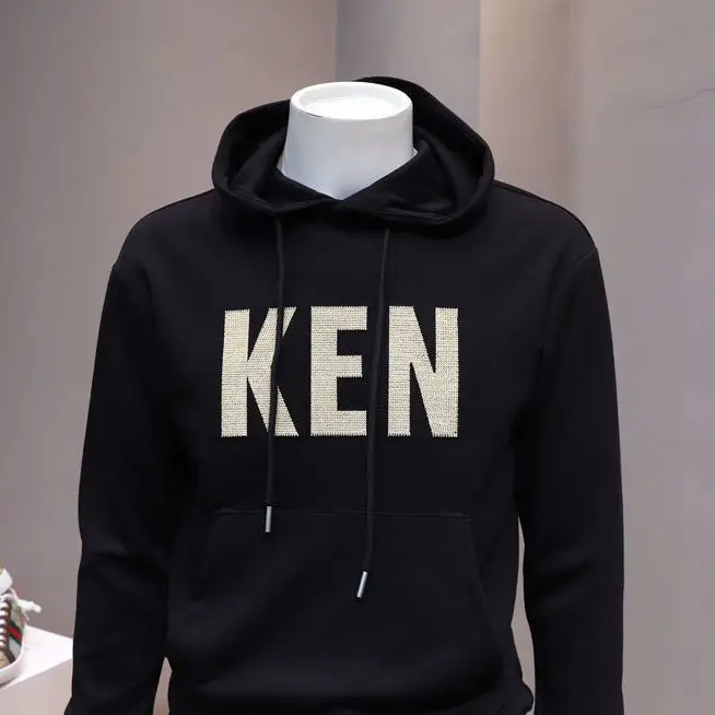 Men's White Ken Printed Hoodie & Black Pants Set - Image 3