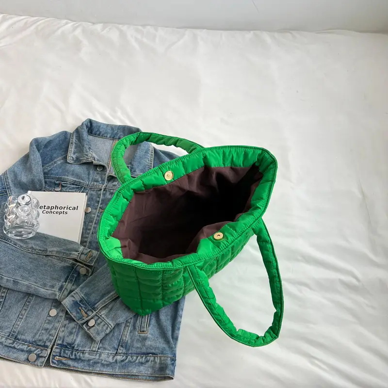 Green Quilted Shoulder Bag for Women 2026 - Image 7
