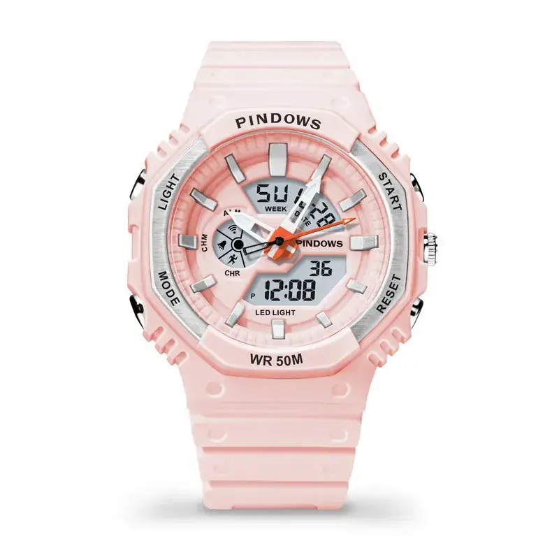 Lilac Waterproof Sports Watch for Men Women - Image 2