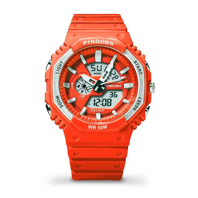 Lilac Waterproof Sports Watch for Men Women - Image 5