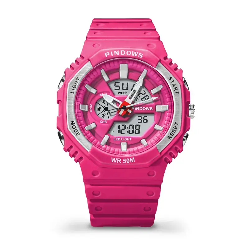 Lilac Waterproof Sports Watch for Men Women - Image 6