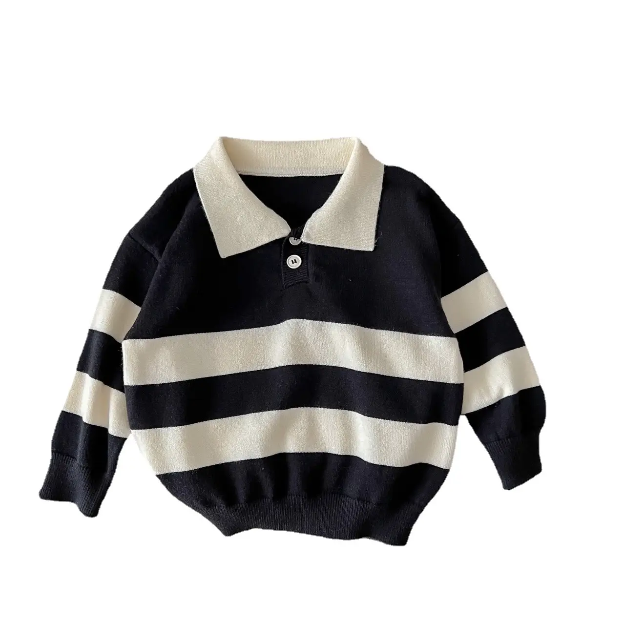 Kids Striped Sweater Set Boys Spring Wear 2023 - Image 6