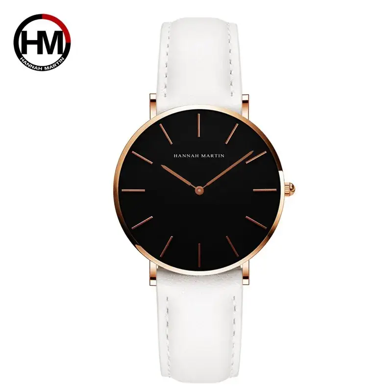 Women Cross-Border Leather Watch with Crystal Bracelet - Image 15