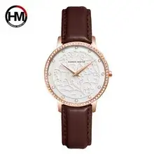 Women Cross-Border Leather Watch with Crystal Bracelet — feature 11
