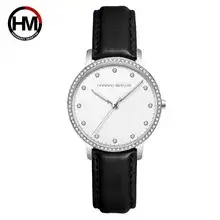 Women Cross-Border Leather Watch with Crystal Bracelet — feature 23