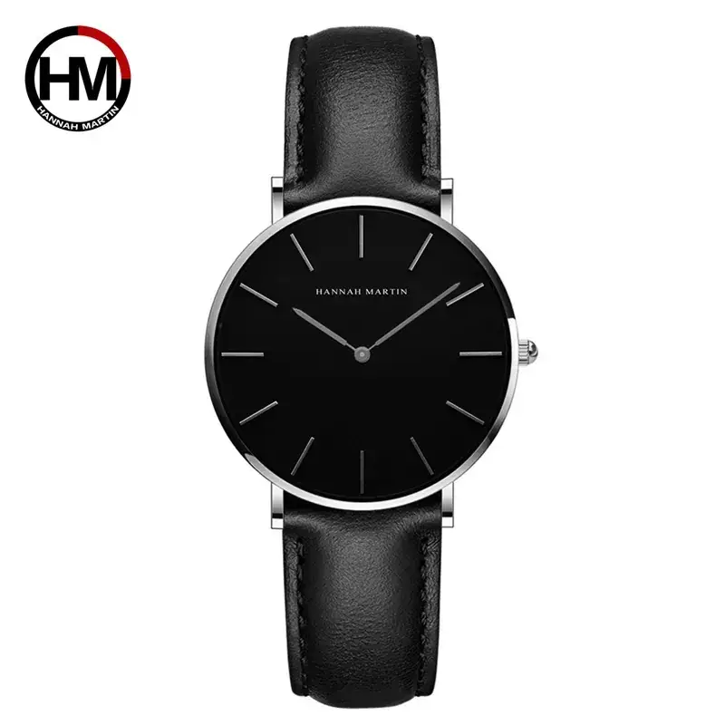 Women Cross-Border Leather Watch with Crystal Bracelet - Image 2