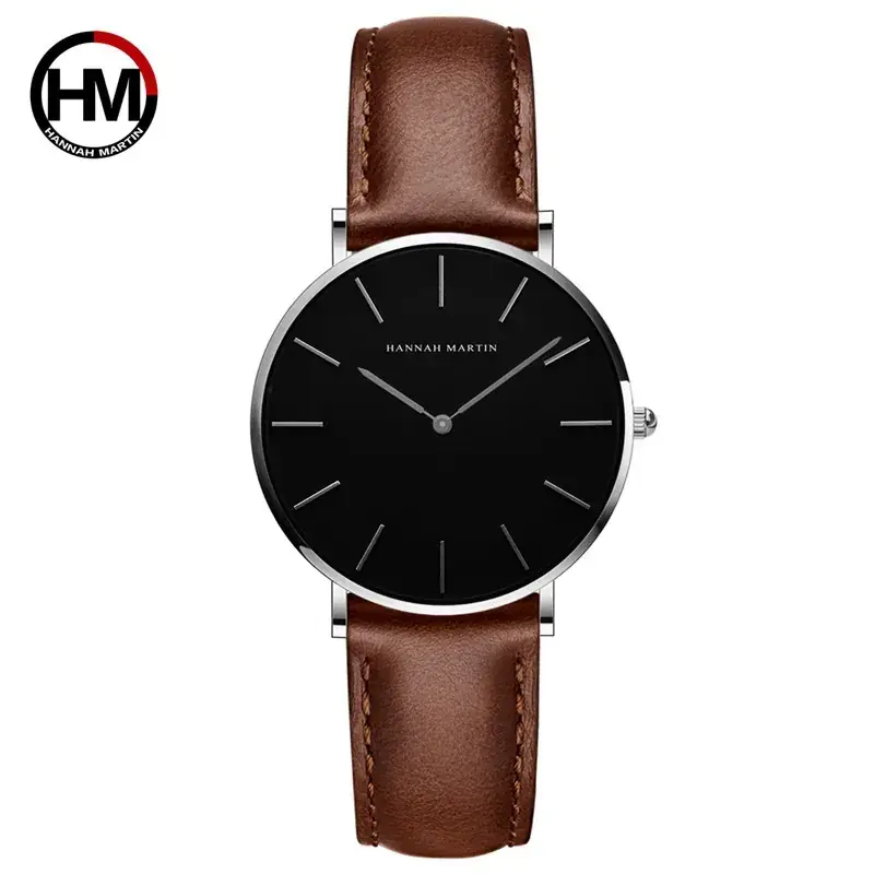 Women Cross-Border Leather Watch with Crystal Bracelet - Image 4