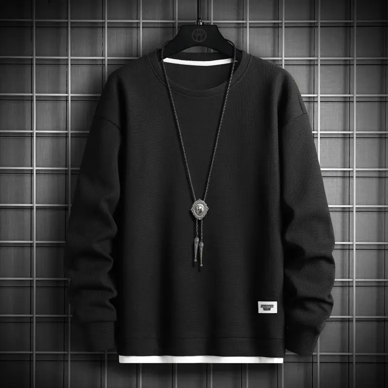 Men Dark Blue Joker Sweatshirt 2022 Round Neck - Image 2