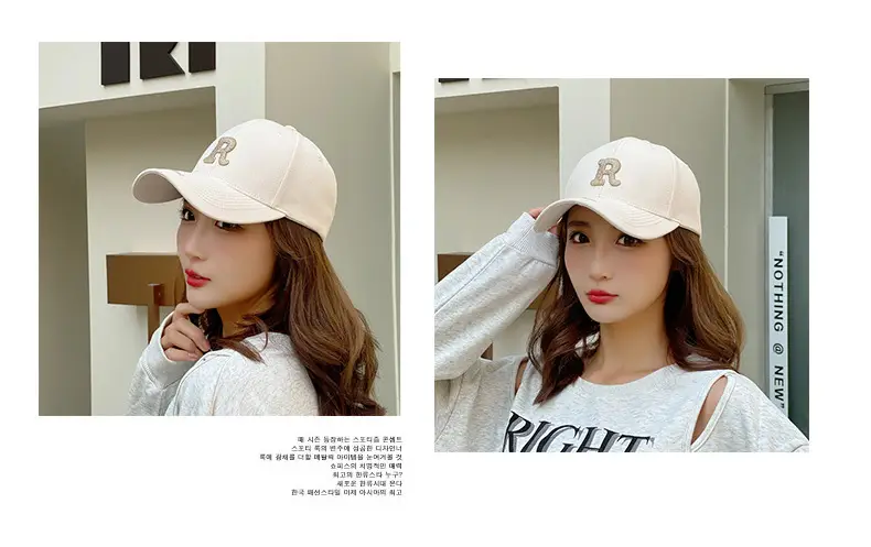 R Letter Gold Embroidered Seiko Cap for Women Men — feature 11