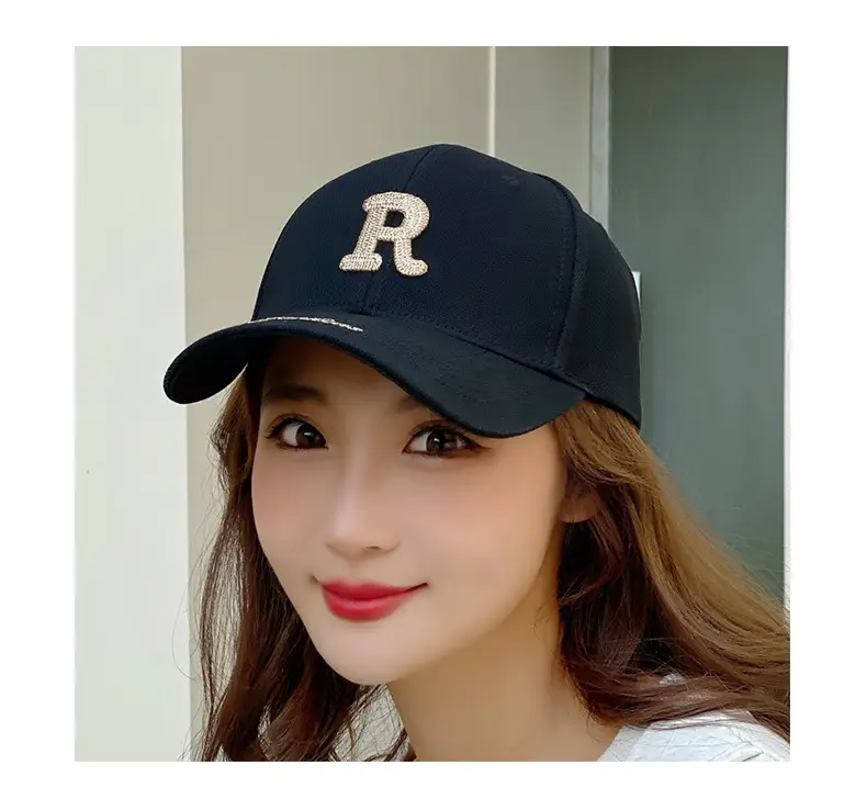 R Letter Gold Embroidered Seiko Cap for Women Men — feature 8