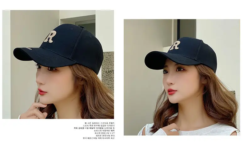 R Letter Gold Embroidered Seiko Cap for Women Men — feature 9