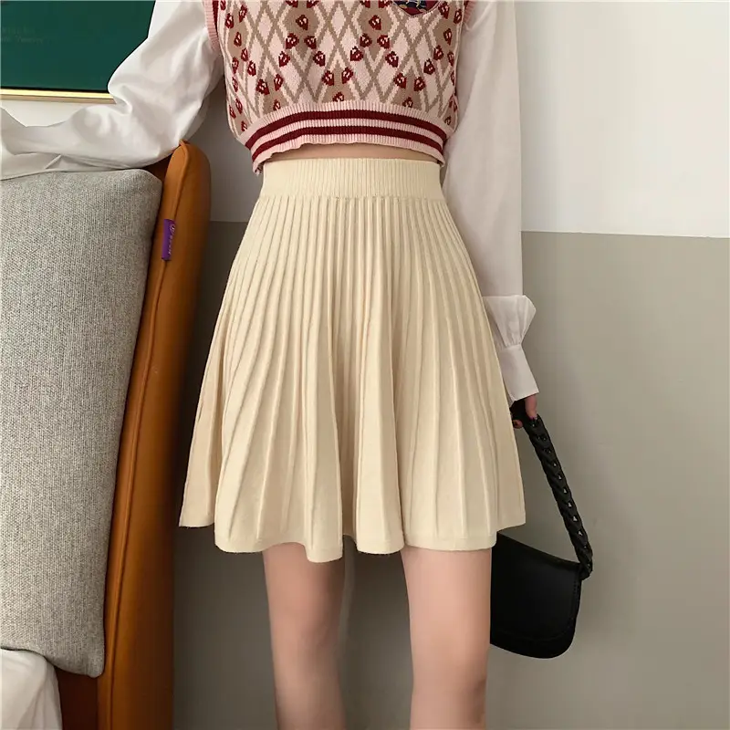 2023 Knitted Pleated Skirt Set Women's Autumn Winter — feature 14