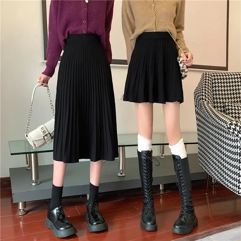 2023 Knitted Pleated Skirt Set Women's Autumn Winter — feature 17