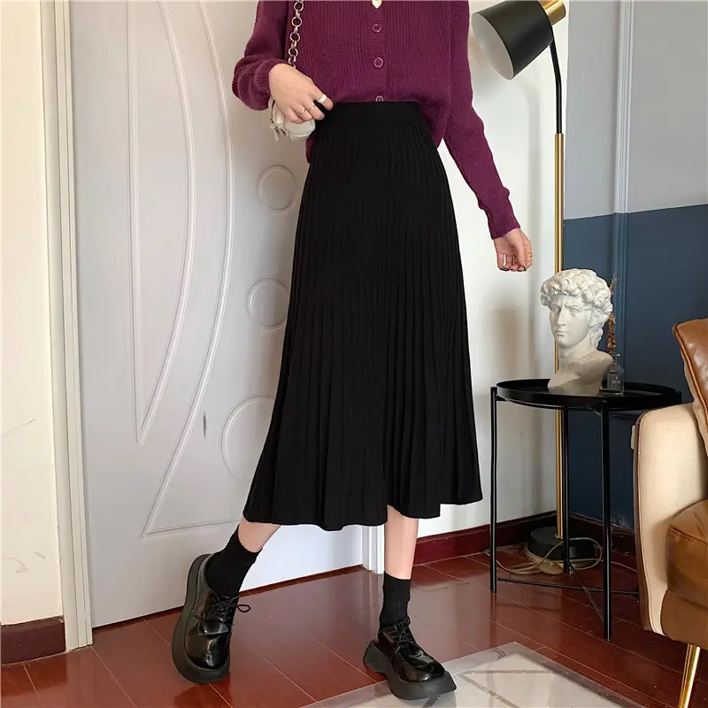 2023 Knitted Pleated Skirt Set Women's Autumn Winter — feature 21