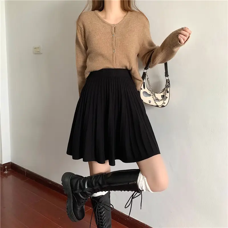 2023 Knitted Pleated Skirt Set Women's Autumn Winter — feature 27