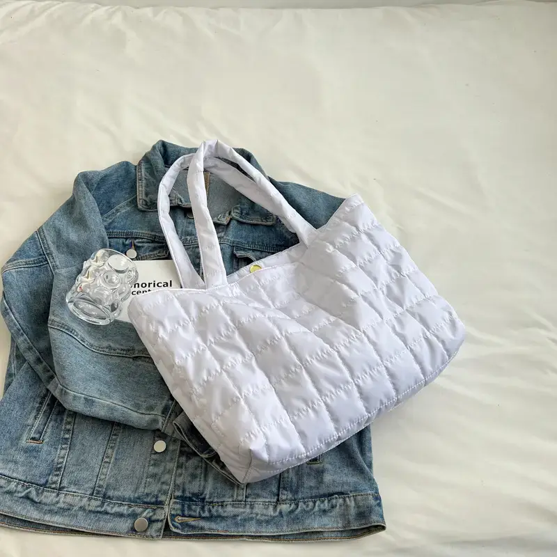 Pink Quilted Shoulder Bag for Women 2022 - Image 5