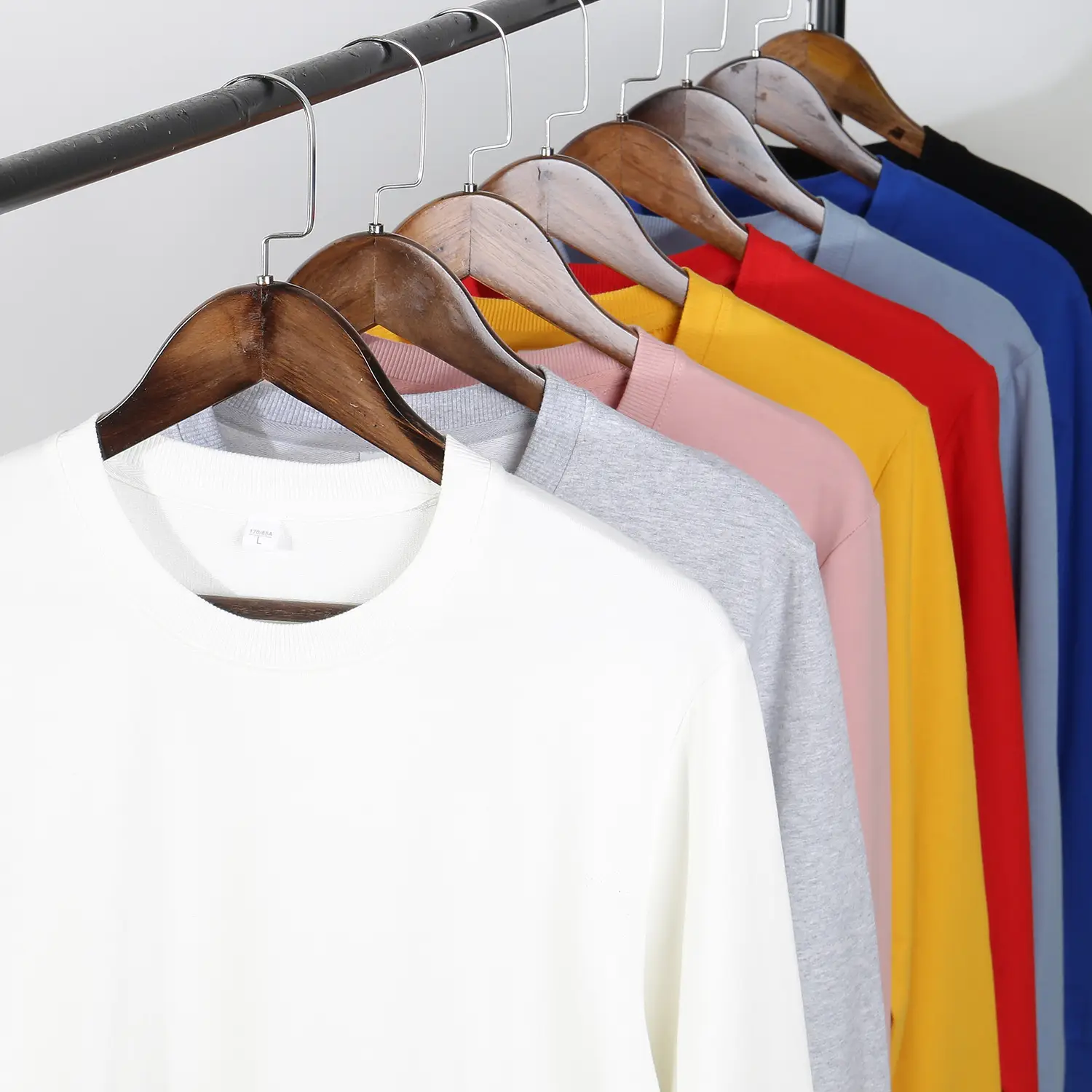 Red Cotton Round Neck Sweatshirt for Men - Image 18