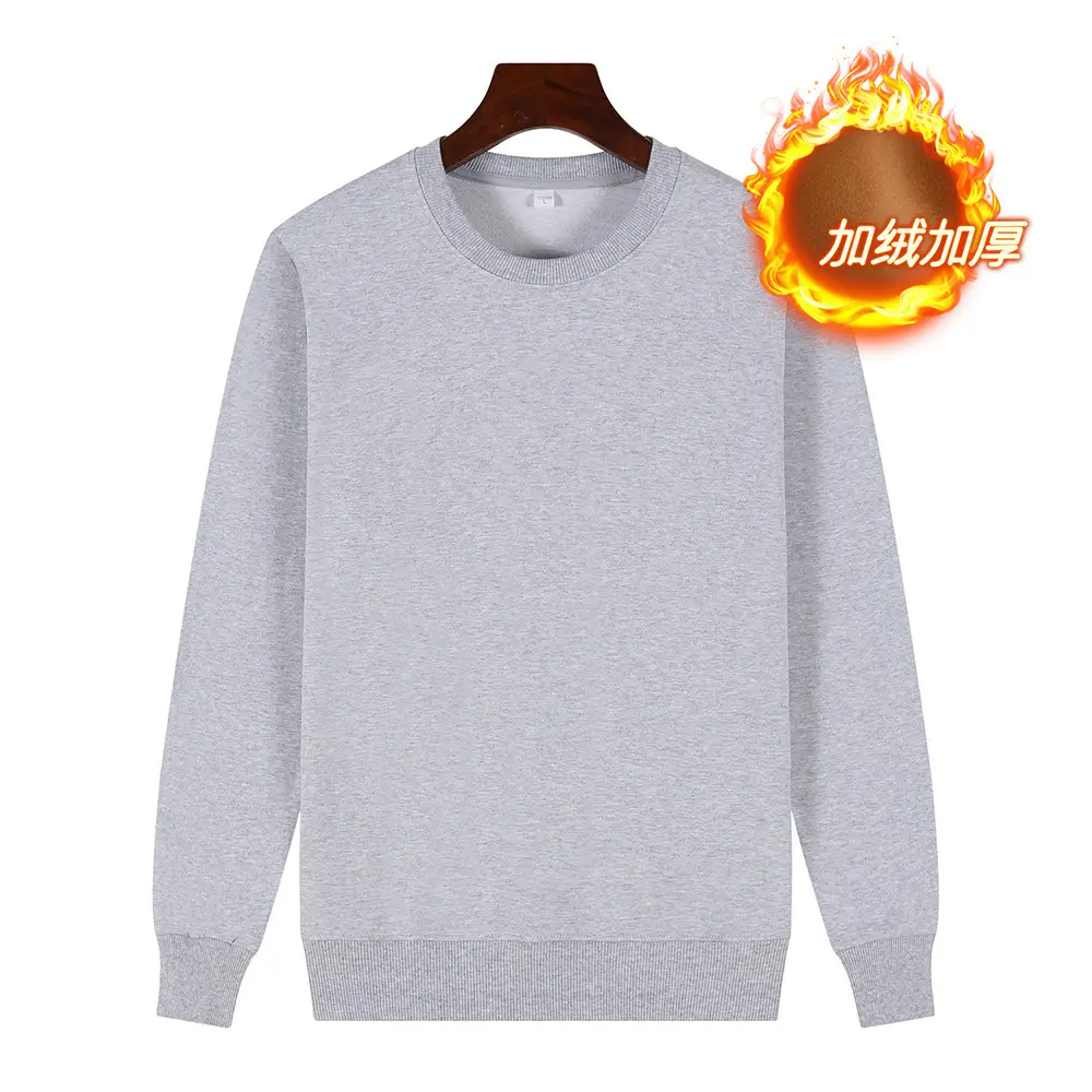 Red Cotton Round Neck Sweatshirt for Men - Image 12