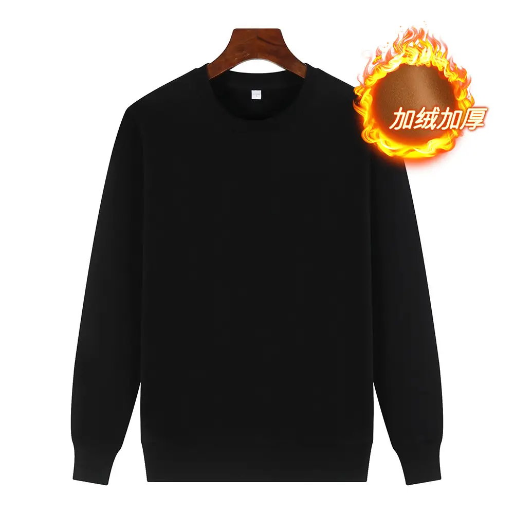 Red Cotton Round Neck Sweatshirt for Men - Image 13