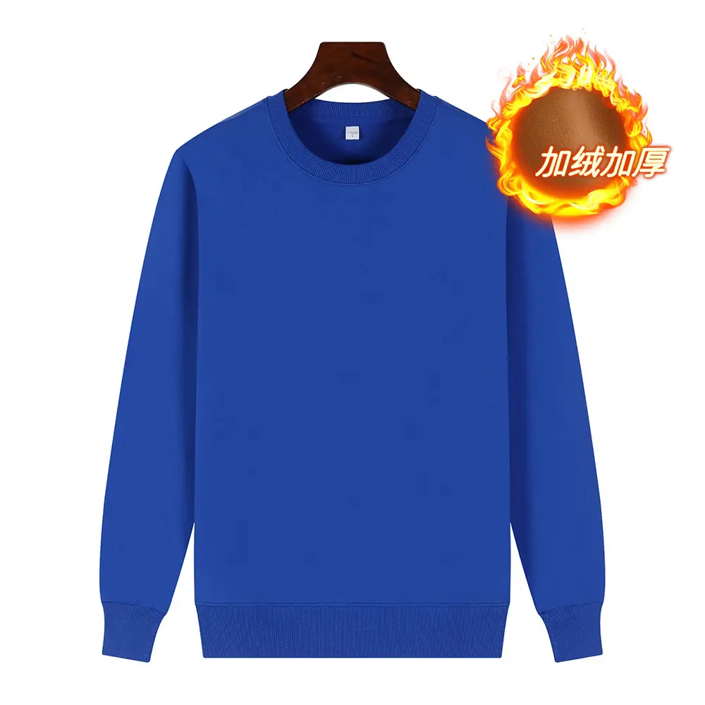 Red Cotton Round Neck Sweatshirt for Men - Image 14