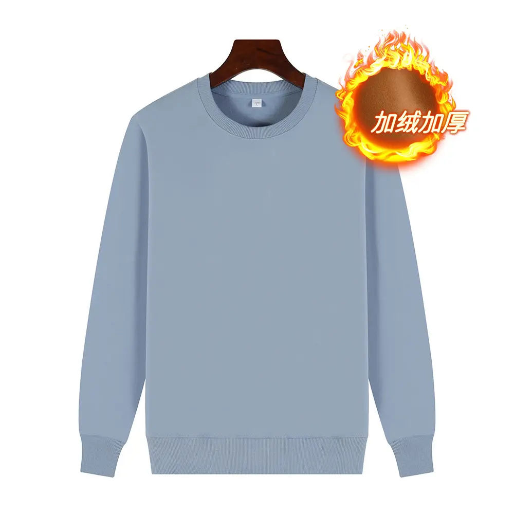 Red Cotton Round Neck Sweatshirt for Men - Image 16