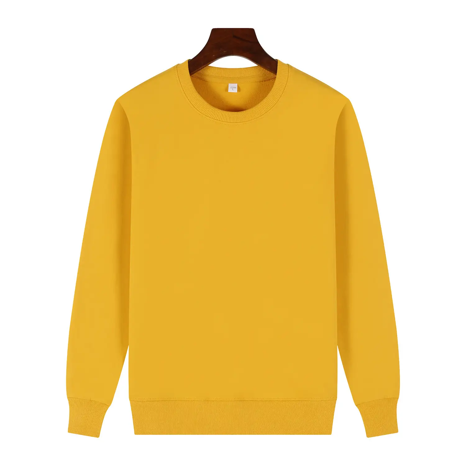 Red Cotton Round Neck Sweatshirt for Men - Image 2
