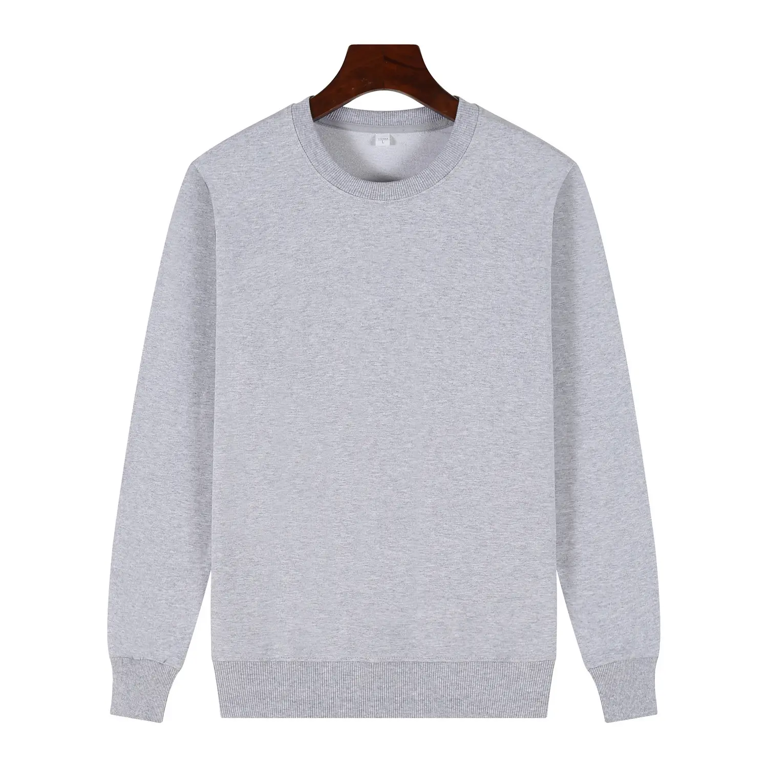 Red Cotton Round Neck Sweatshirt for Men - Image 4