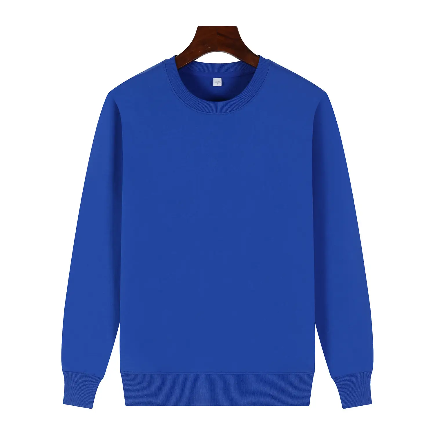 Red Cotton Round Neck Sweatshirt for Men - Image 6