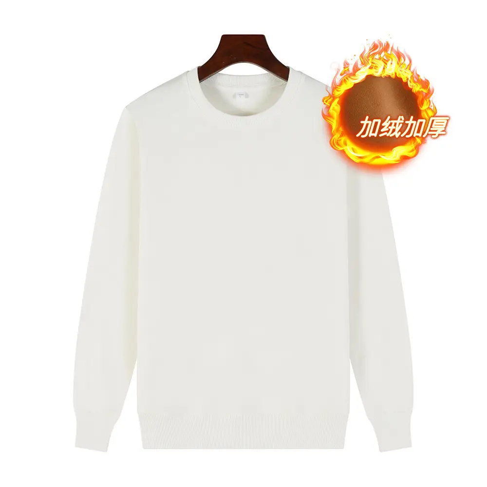 Red Cotton Round Neck Sweatshirt for Men - Image 9